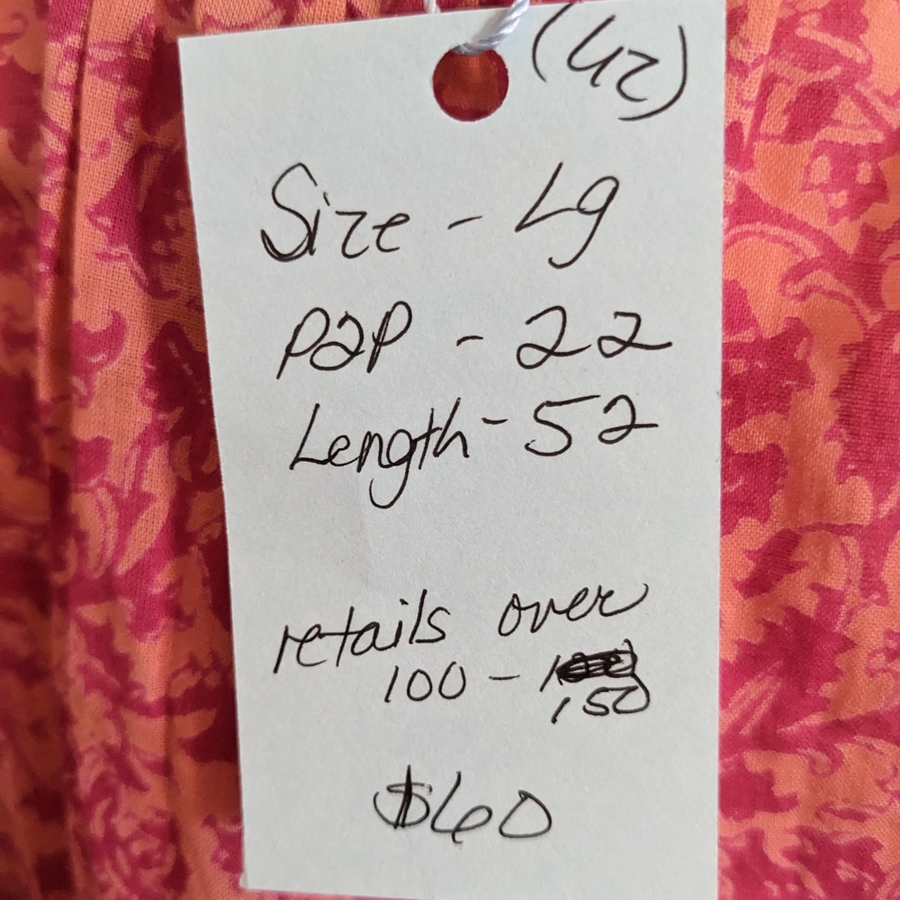 Pink Floral Maxi Dress - Picture 8 of 8